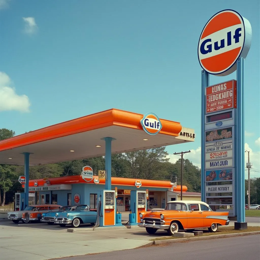 Заправочная станция Gulf в Грузии