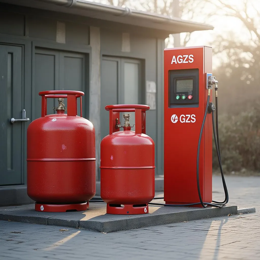 Станция заправки автогазом (LPG) в Грузии