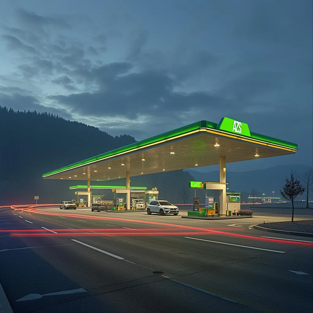 Заправочная станция Rompetrol в Грузии