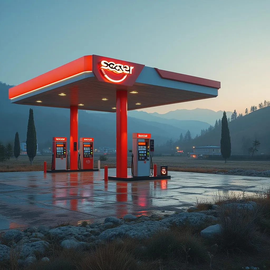 Заправочная станция Socar в Грузии